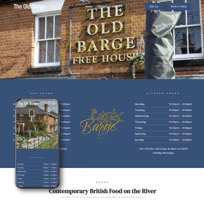 Pub Website Overhaul